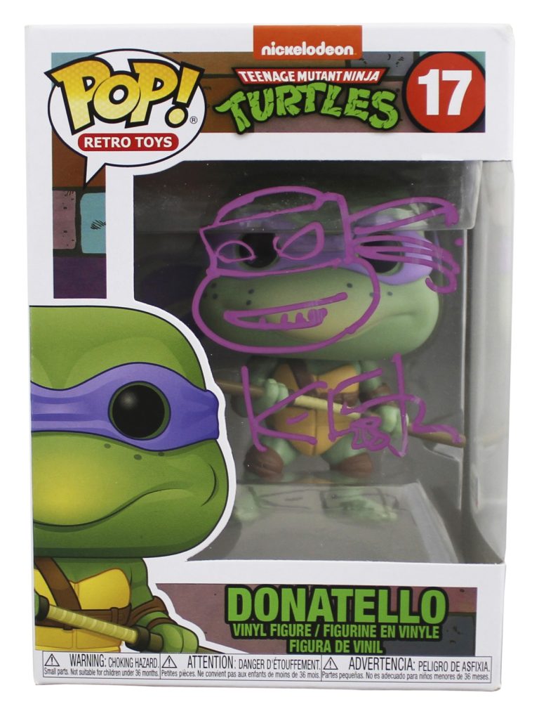 Kevin Eastman TMNT Signed Donatello #17 Funko Pop Figure w/ Sketch BAS #Y26872