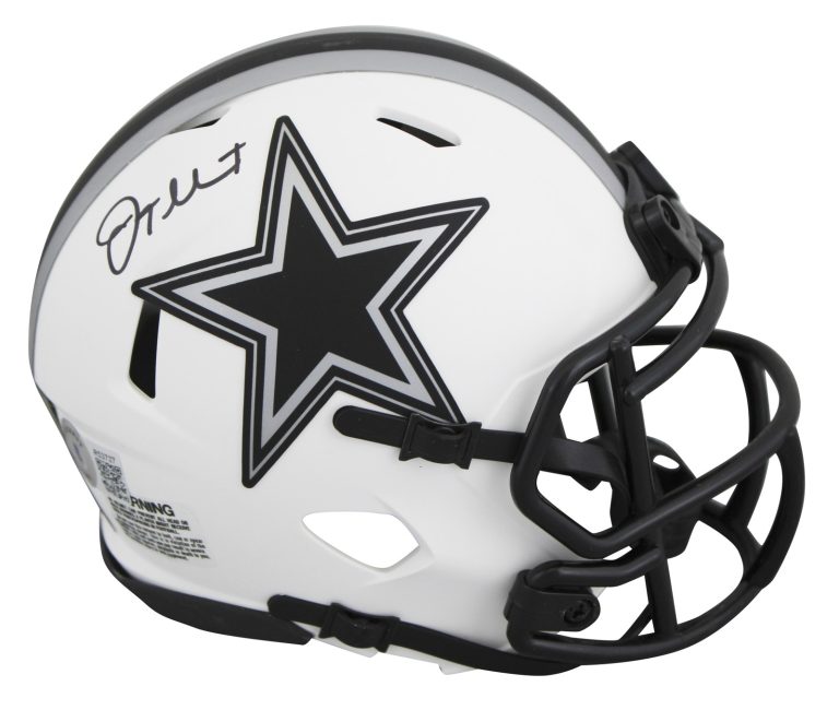 Cowboys Jalen Tolbert Authentic Signed Lunar Speed Mini Helmet BAS #R53727