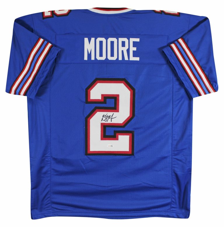 D.J. Moore Authentic Signed Blue Pro Style Jersey Autographed BAS Witnessed