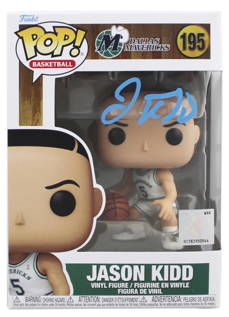 Mavericks Jason Kidd Authentic Signed #195 Funko Pop Vinyl Figure BAS Witnessed