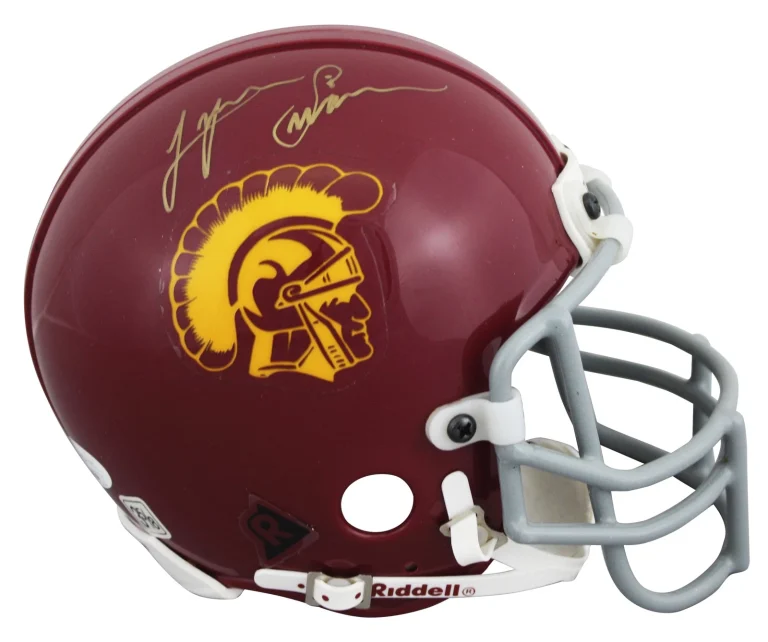 USC Lynn Swann Authentic Signed VSR4 Rep Mini Helmet Autographed JSA #AD09264