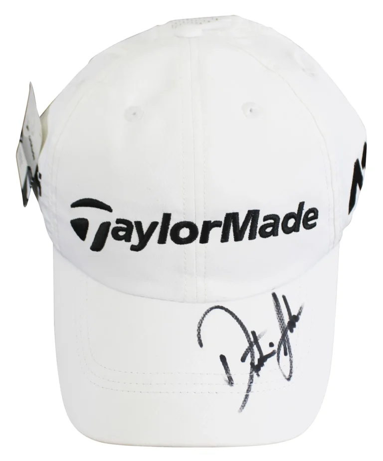 Dustin Johnson Authentic Signed White TaylorMade Hat Autographed BAS #B43622