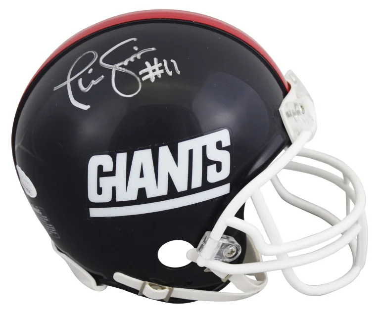 Giants Phil Simms Authentic Signed VSR4 Rep Mini Helmet JSA #WPP822934