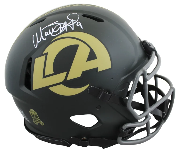 Rams Matthew Stafford Signed STS IV Full Size Speed Proline Helmet BAS Witnessed