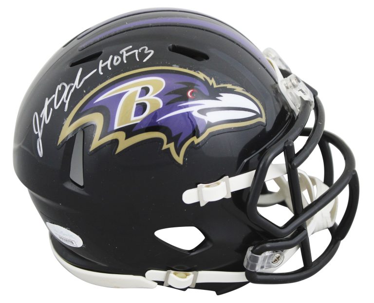 Ravens Jonathan Ogden Authentic Signed Speed Mini Helmet JSA #WB100778
