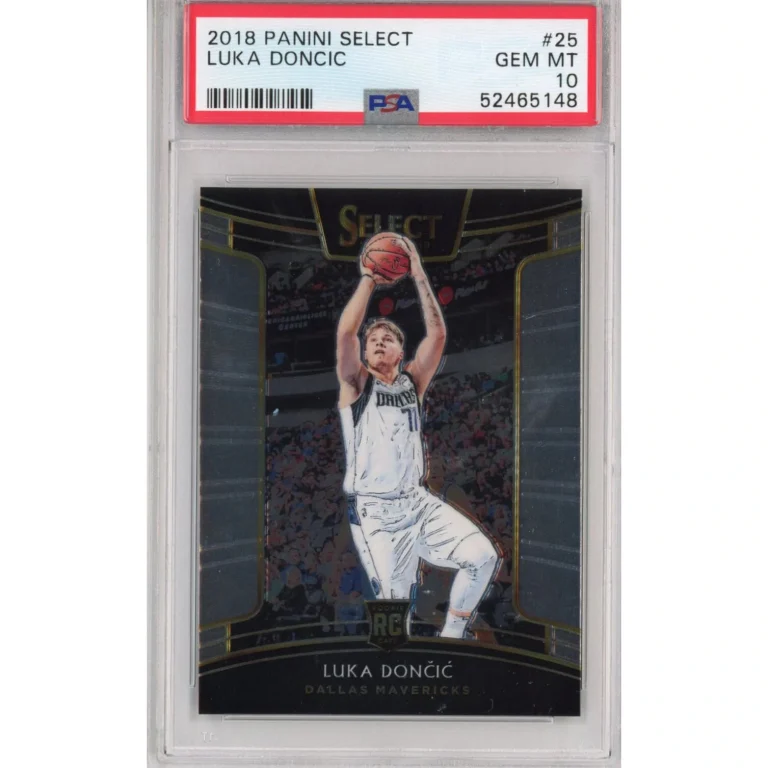 Graded 2018-19 Panini Select Luka Doncic #25 Rookie RC Basketball Card PSA 10