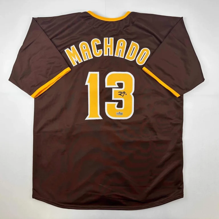 Facsimile Autographed Manny Machado San Diego Brown Reprint Auto Jersey Men's XL