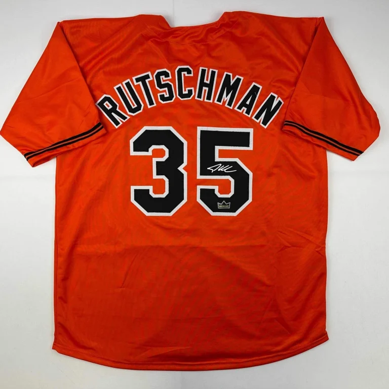 Facsimile Autographed Adley Rutschman Baltimore Orange Reprint Jersey Men's XL