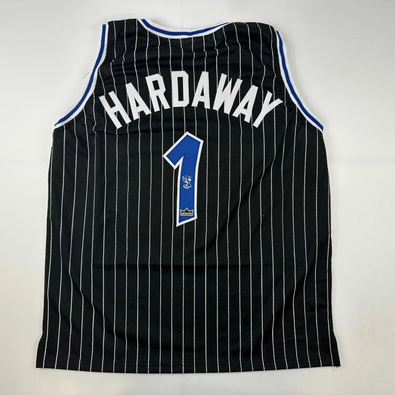 Facsimile Autographed Anfernee Penny Hardaway Orlando Black Reprint Jersey XL