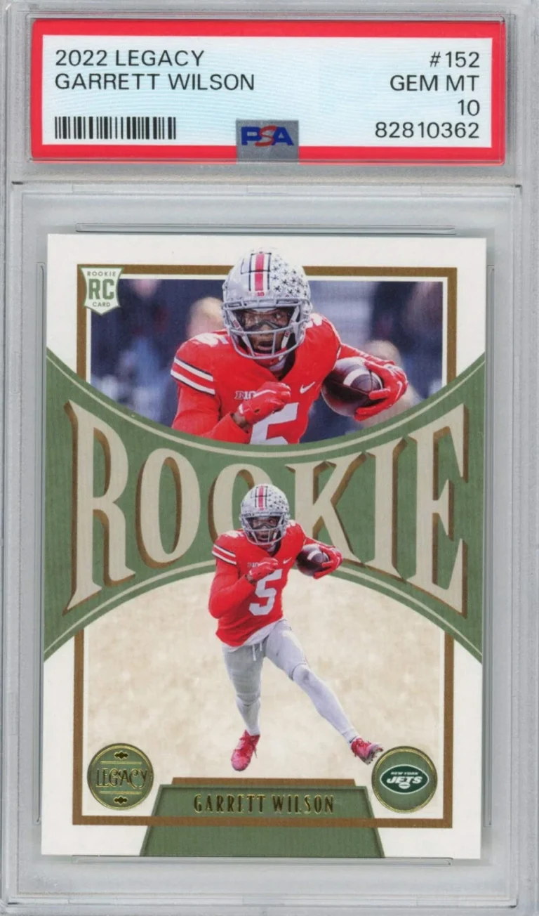 Graded 2022 Panini Legacy Garrett Wilson #152 Rookie RC Football Card PSA 10 Gem