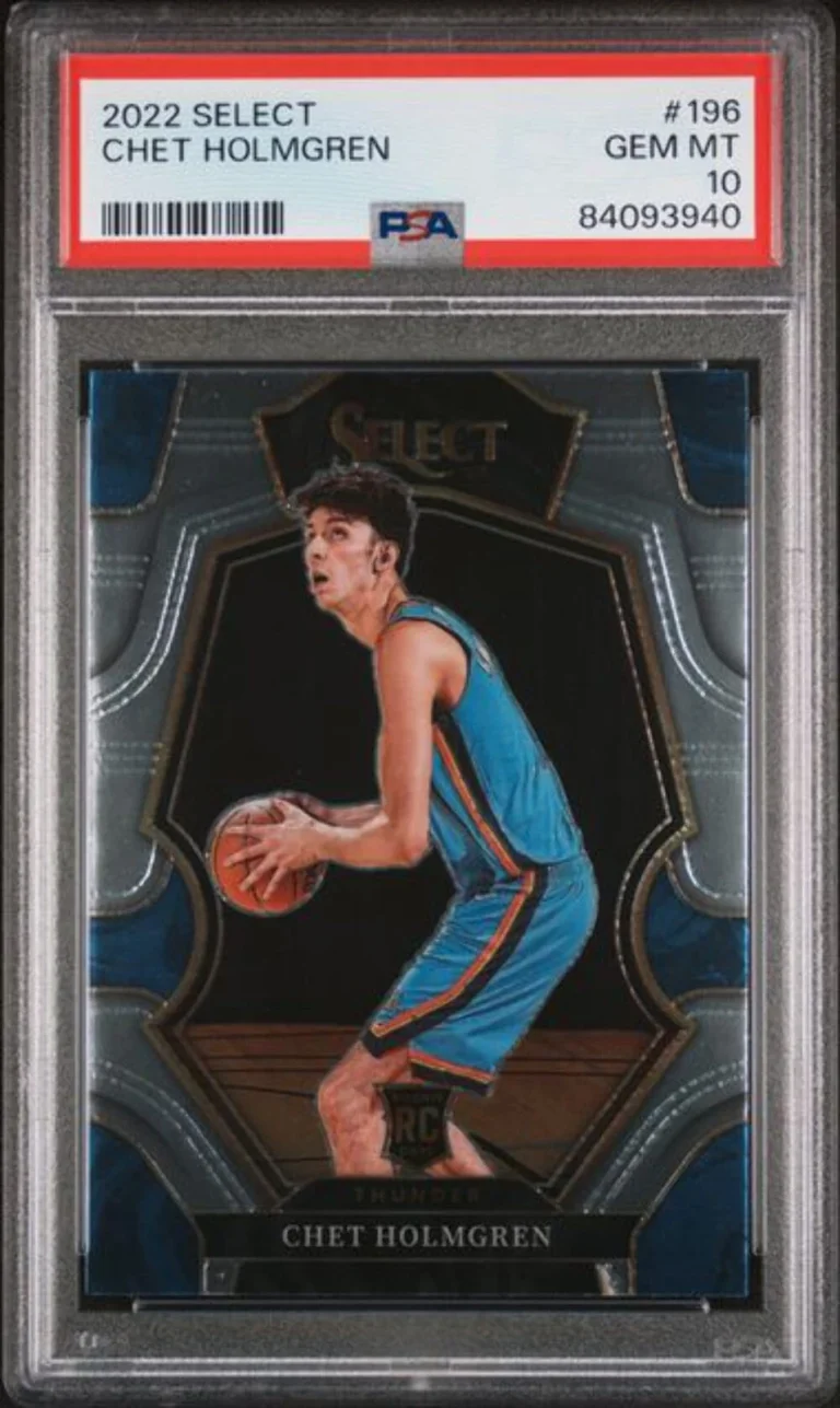 Graded 2022 Panini Select Chet Holmgren #196 Rookie Basketball Card PSA 10 Gem