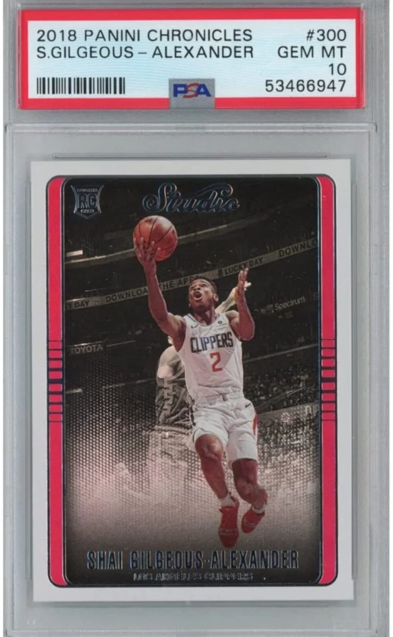 Graded 2018-19 Panini Chronicles Shai Gilgeous-Alexander #300 Rookie RC Basketba