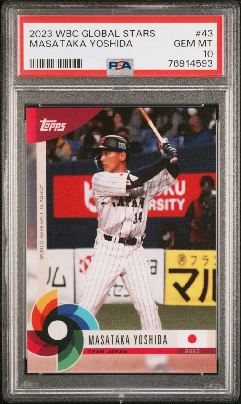 Graded 2023 Topps WBC Global Stars Masataka Yoshida #43 RC Baseball Card PSA 10