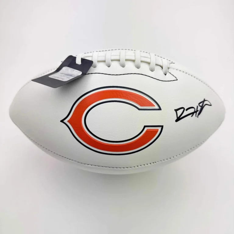Autographed/Signed Devin Hester Chicago Bears Full Size White Panel Logo JSA COA