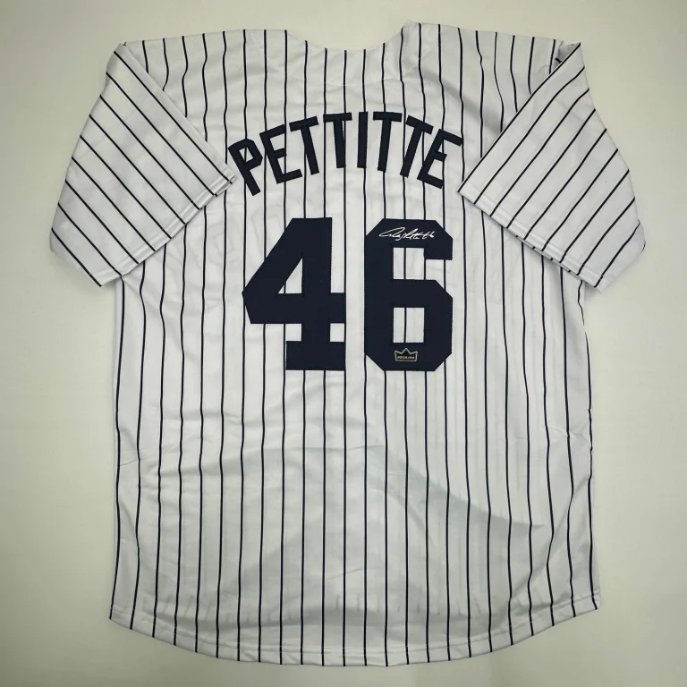 Facsimile Autographed Andy Pettitte New York Pinstripe Reprint Jersey Men's XL