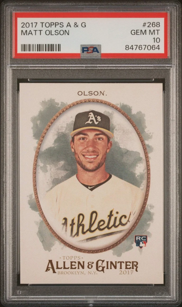 Graded 2017 Topps Allen & Ginter Matt Olson #268 Rookie RC Baseball Card PSA 10