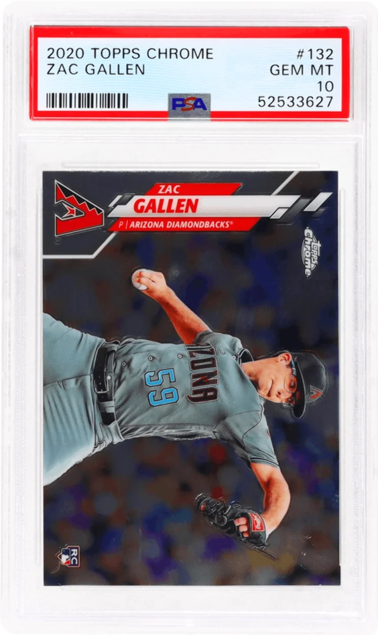 Graded 2020 Topps Chrome Zac Gallen #132 Rookie RC Baseball Card PSA 10 Gem Mint