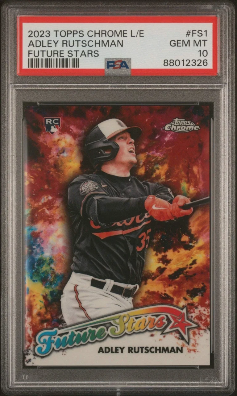 Graded 2023 Topps Chrome L/E Adley Rutschman #FS1 Stars RC Baseball Card PSA 10