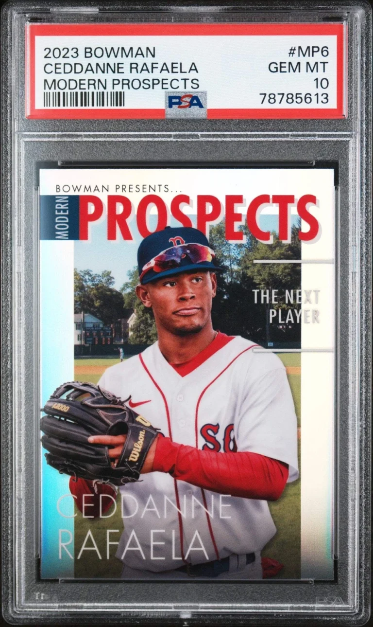 Graded 2023 Bowman Ceddanne Rafaela #MP6 Modern Pros RC Baseball Card PSA 10