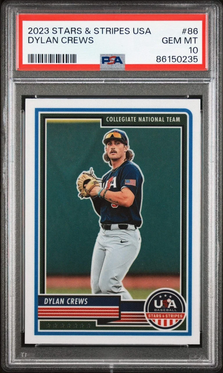 Graded 2023 Stars & Stripes USA Dylan Crews #86 Rookie RC Baseball Card PSA 10