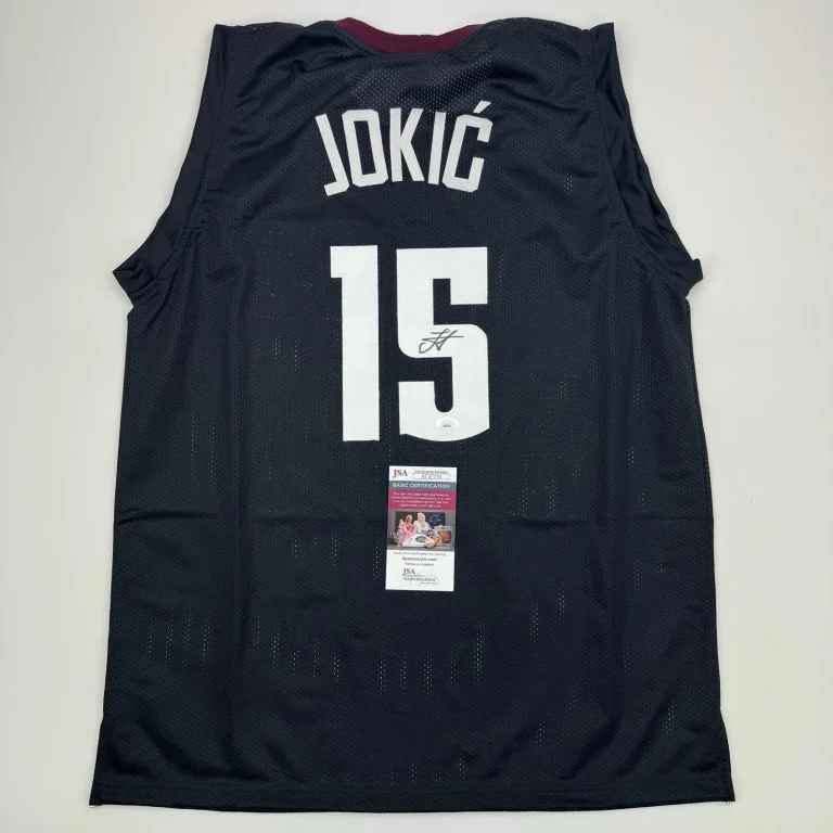 Autographed/Signed Nikola Jokic Denver Black 5280 City Edition Jersey JSA COA