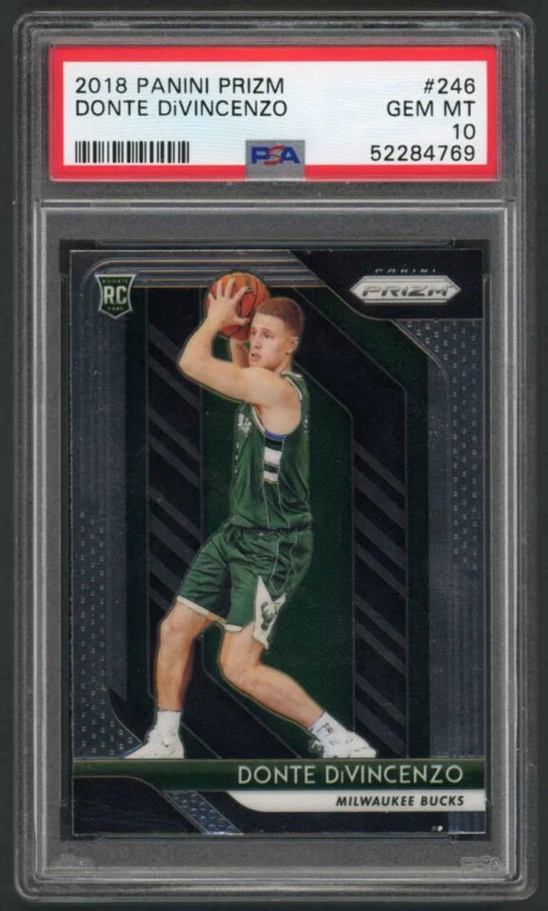 Graded 2018 Panini Prizm Donte DiVincenzo #246 Rookie RC Basketball Card PSA 10