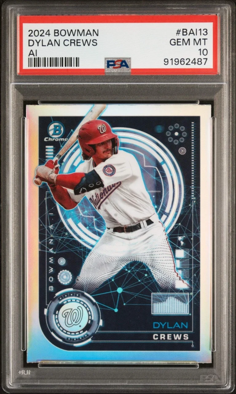 Graded 2024 Topps Bowman Dylan Crews #BAI13 AI Rookie RC Baseball Card PSA 10