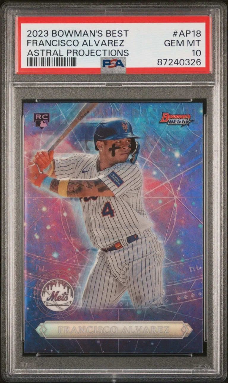 Graded 2023 Bowmans Best Francisco Alvarez #AP18 Astral RC Baseball Card PSA 10