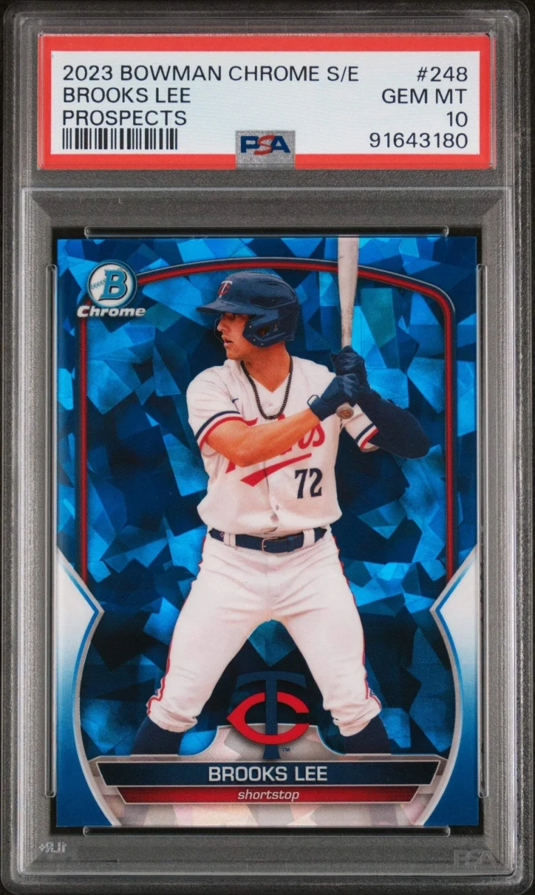 Graded 2023 Topps Bowman Chrome S/E Brooks Lee #248 Chrome Baseball Card PSA 10