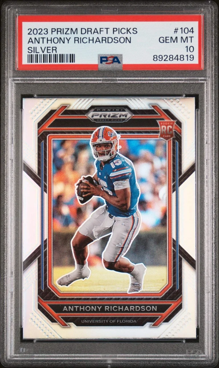 Graded 2023 Panini Prizm DP Anthony Richardson #104 Silver Football Card PSA 10