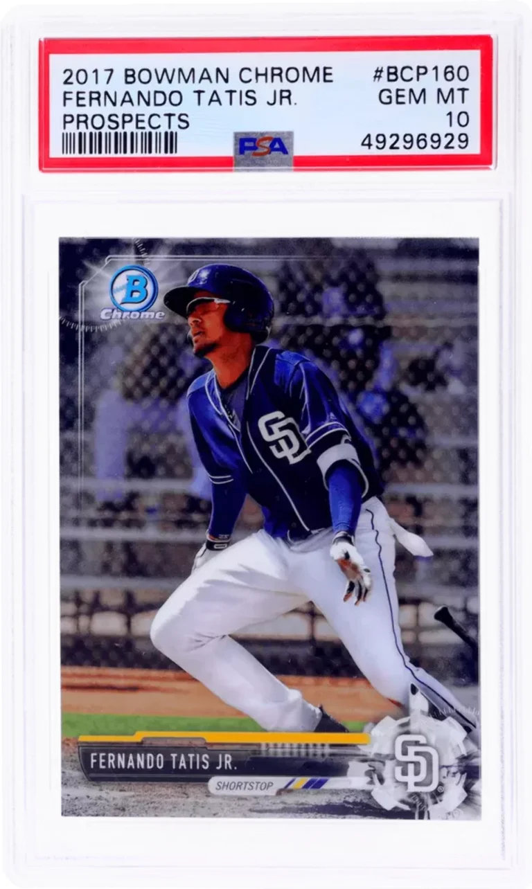 Graded 2017 Bowman Chrome Fernando Tatis Jr. #BCP160 Pros Baseball Card PSA 10