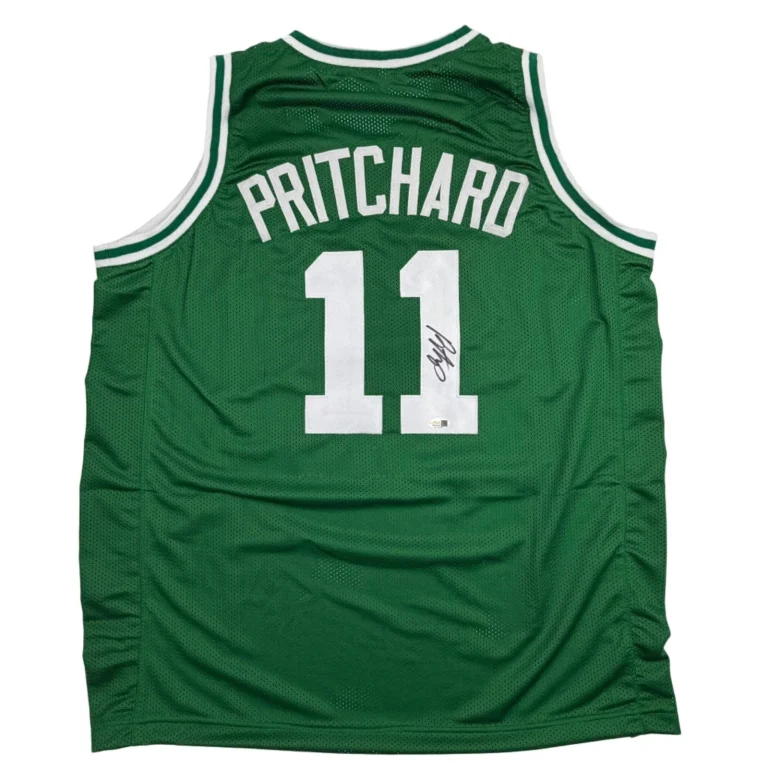 Autographed/Signed Payton Pritchard Boston Green Basketball Jersey JSA COA