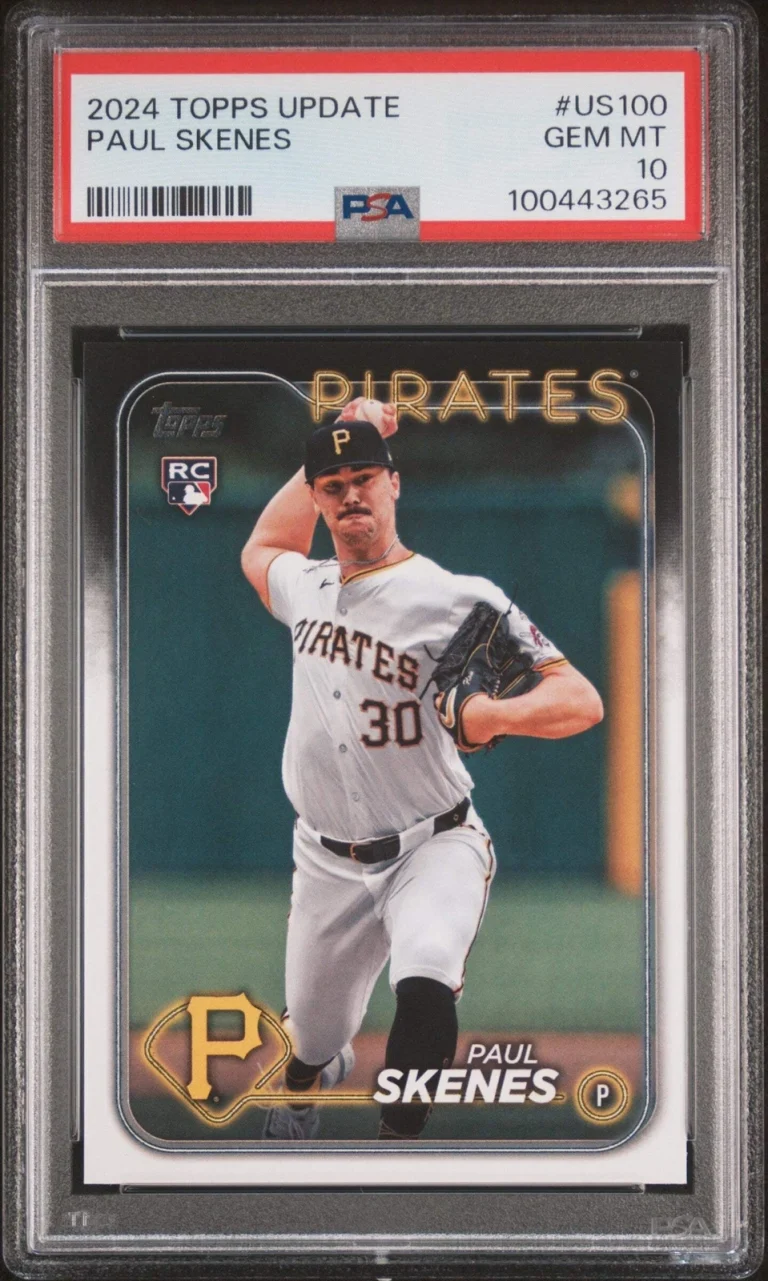 Graded 2024 Topps Update Paul Skenes #US100 Rookie RC Baseball Card PSA 10