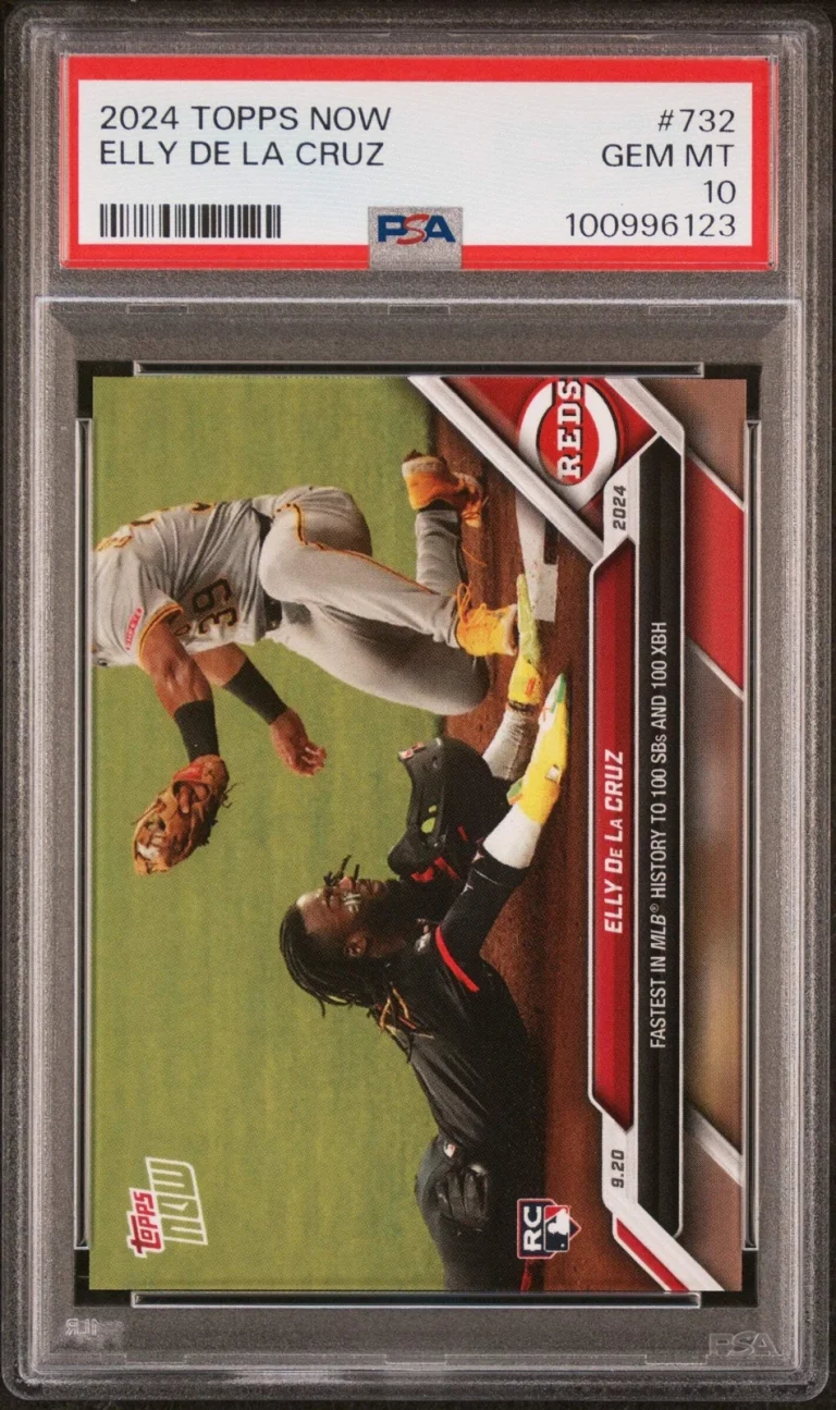 Graded 2024 Topps Now Elly De La Cruz #732 Rookie RC Baseball Card PSA 10 Gem