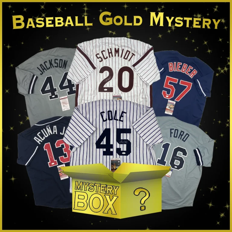 Autographed/Signed Baseball GOLD Series 1 Jersey Mystery Box PSA JSA BAS COA