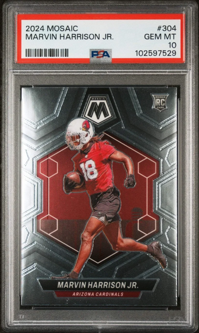Graded 2024 Panini Mosaic Marvin Harrison Jr #304 Rookie RC Card PSA 10 Gem Mint