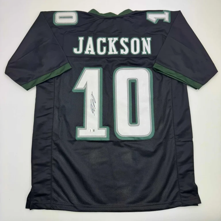 Autographed/Signed DESEAN JACKSON Philadelphia Black Football Jersey PSA/DNA COA