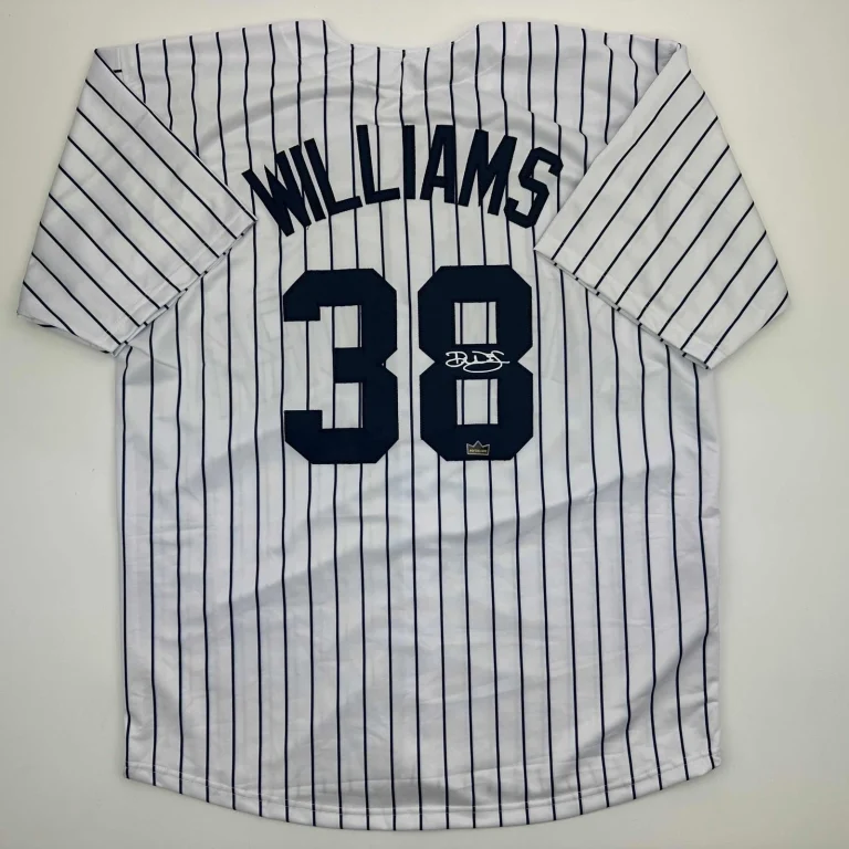 Facsimile Autographed Devin Williams New York Pinstripe Reprint Jersey Men's XL