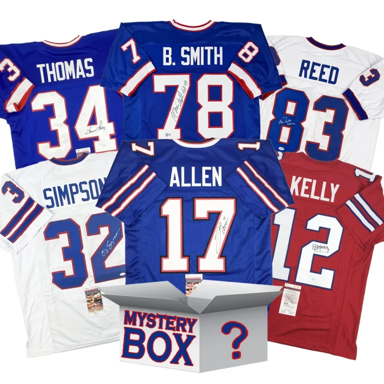 Autographed/Signed Buffalo Football Jersey Mystery Box PSA JSA or Beckett COA