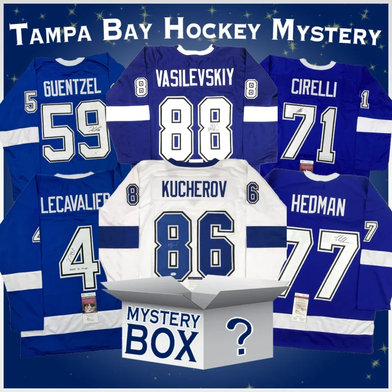 Autographed/Signed Tampa Bay Hockey Jersey Mystery Box PSA JSA or Beckett COA