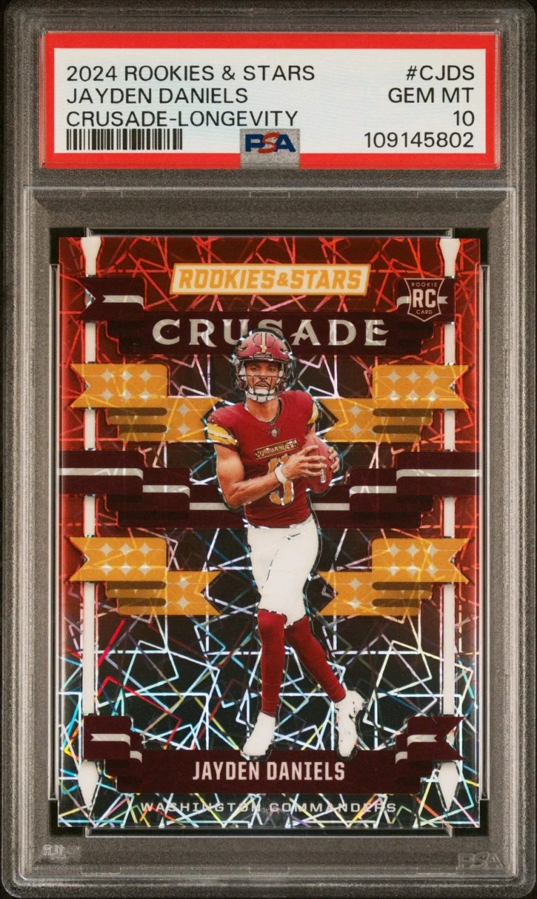 Graded 2024 Panini R&S Jayden Daniels #CJDS Longevity RC Football Card PSA 10