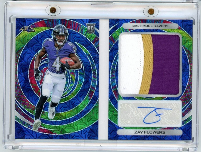 2023 Panini Spectra Rookie Optic Zay Flowers #ROZFL /15 Booklet Auto Rookie Card