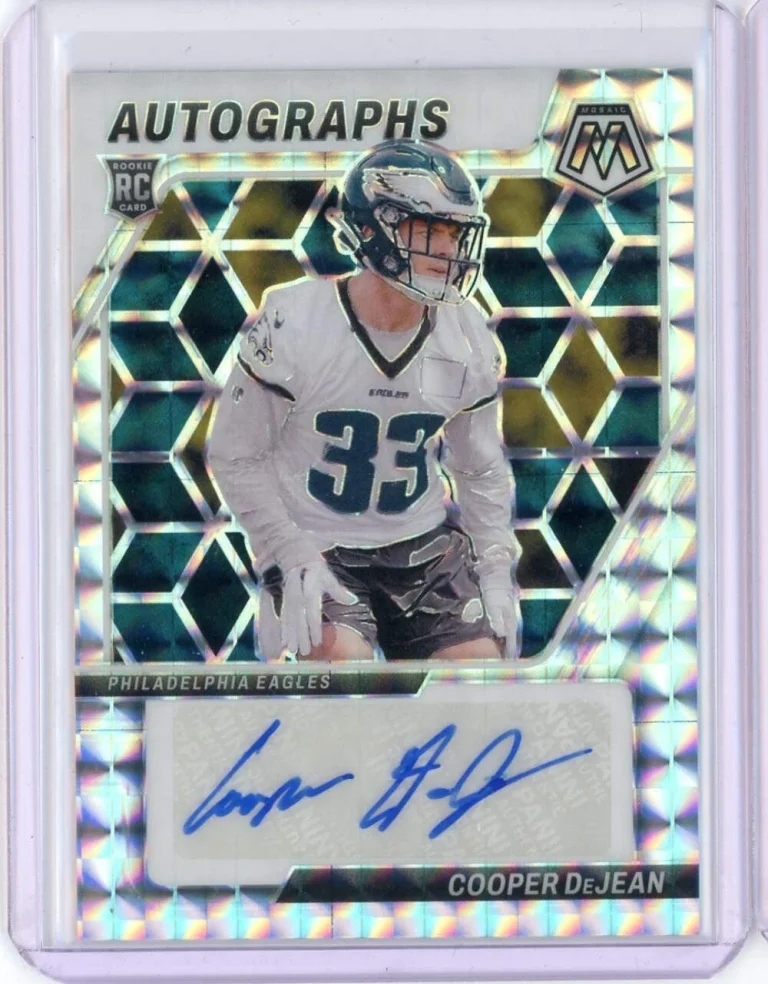 2024 Panini Mosaic Silver Cooper DeJean #AM-CDN Auto Rookie RC Football Card