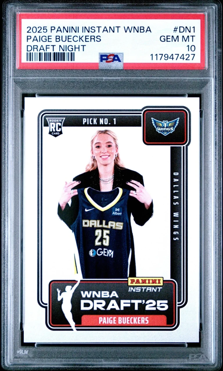 Graded 2025 Panini Instant Paige Bueckers #DN1 Draft RC Basketball Card PSA 10