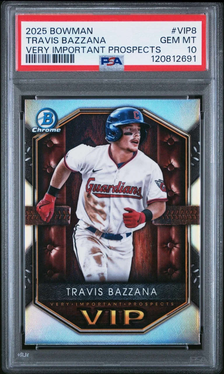 Graded 2025 Topps Bowman Travis Bazzana #VIP8 Rookie RC Baseball Card PSA 10