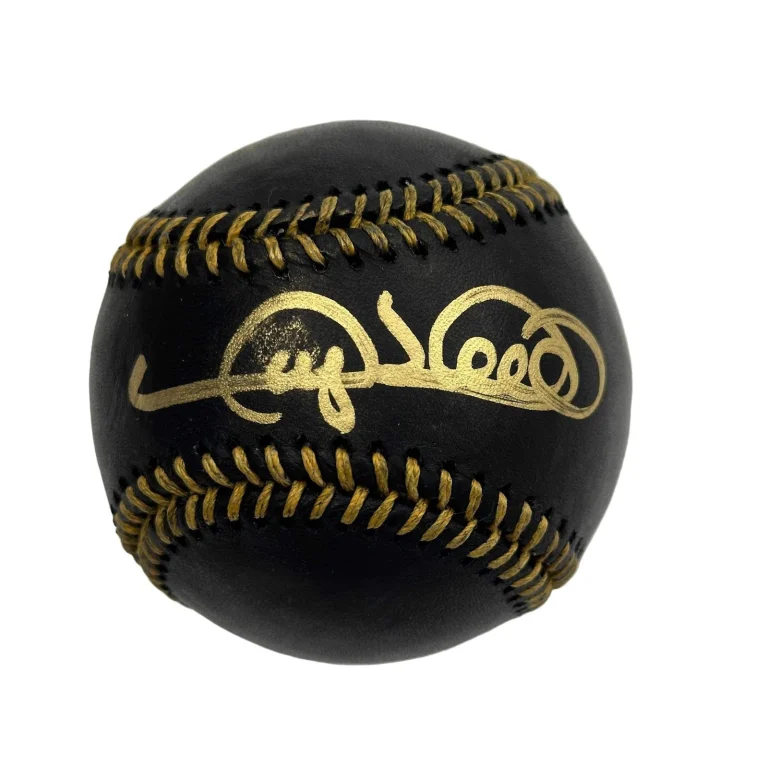 Autographed/Signed Gary Sheffield Black Rawlings ROML Baseball JSA COA