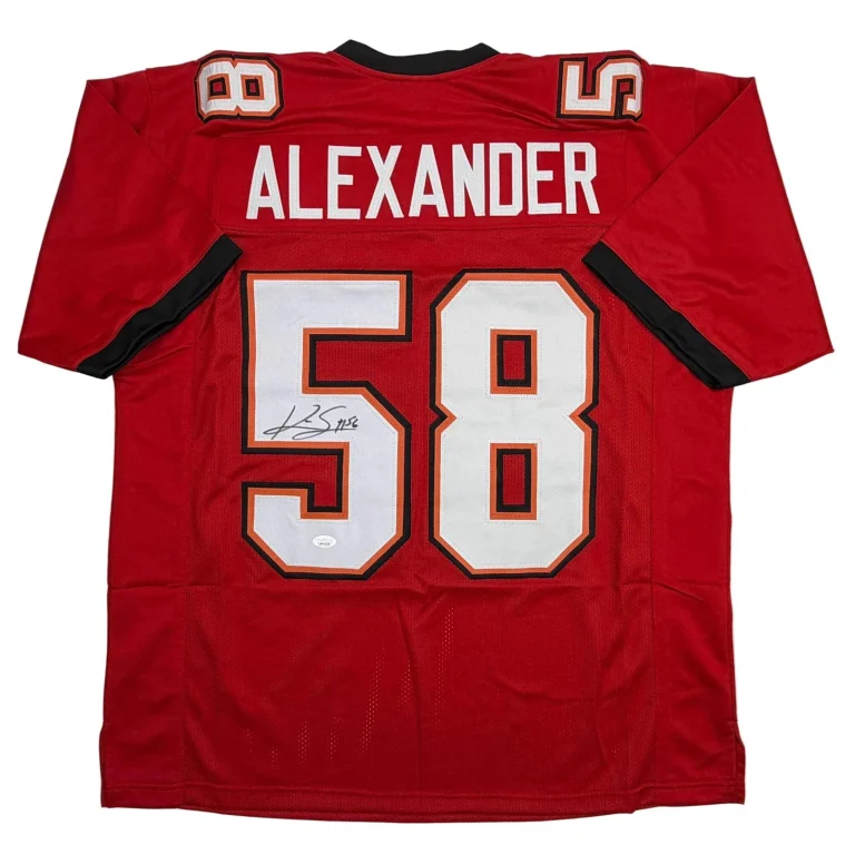 Autographed/Signed Kwon Alexander Tampa Bay Red Football Jersey JSA COA