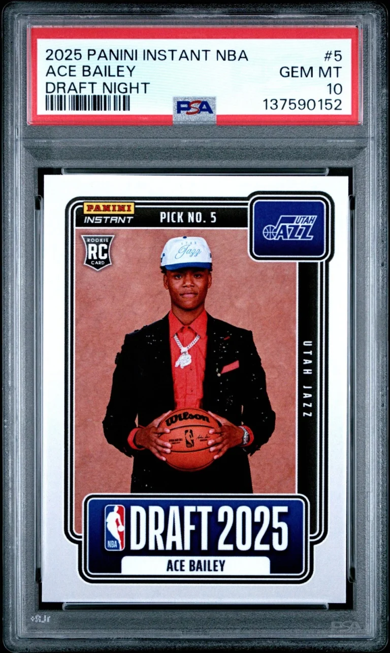 Graded 2025 Panini Instant Ace Bailey #5 Rookie RC Basketball Card PSA 10 Mint