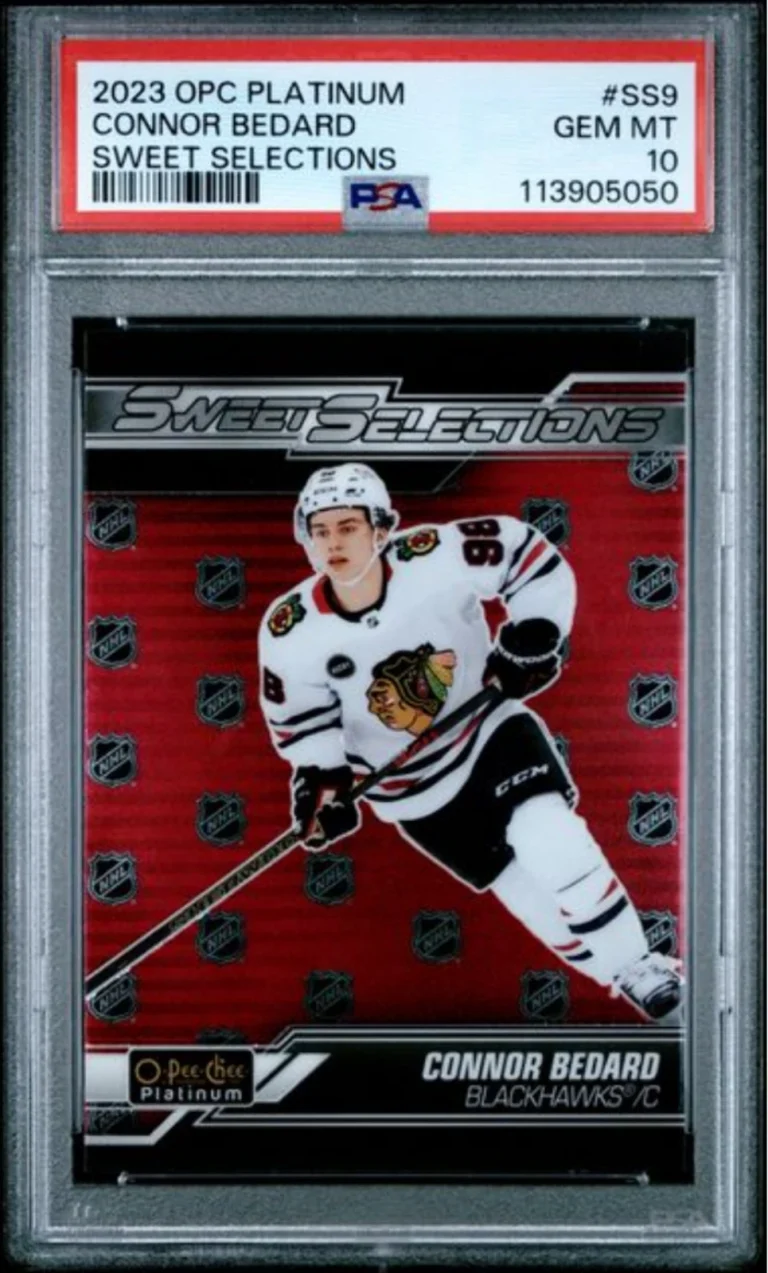 Graded 2023 Upper Deck O-Pee-Chee Platinum Connor Bedard #SS9 Rookie Card PSA 10