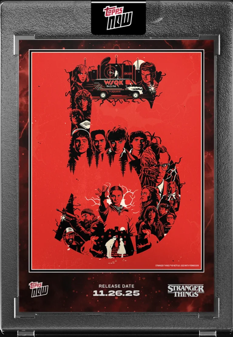 2025 Topps Now Stranger Things #STRA-SSP05 Short Print Season 5 Cover Art Card